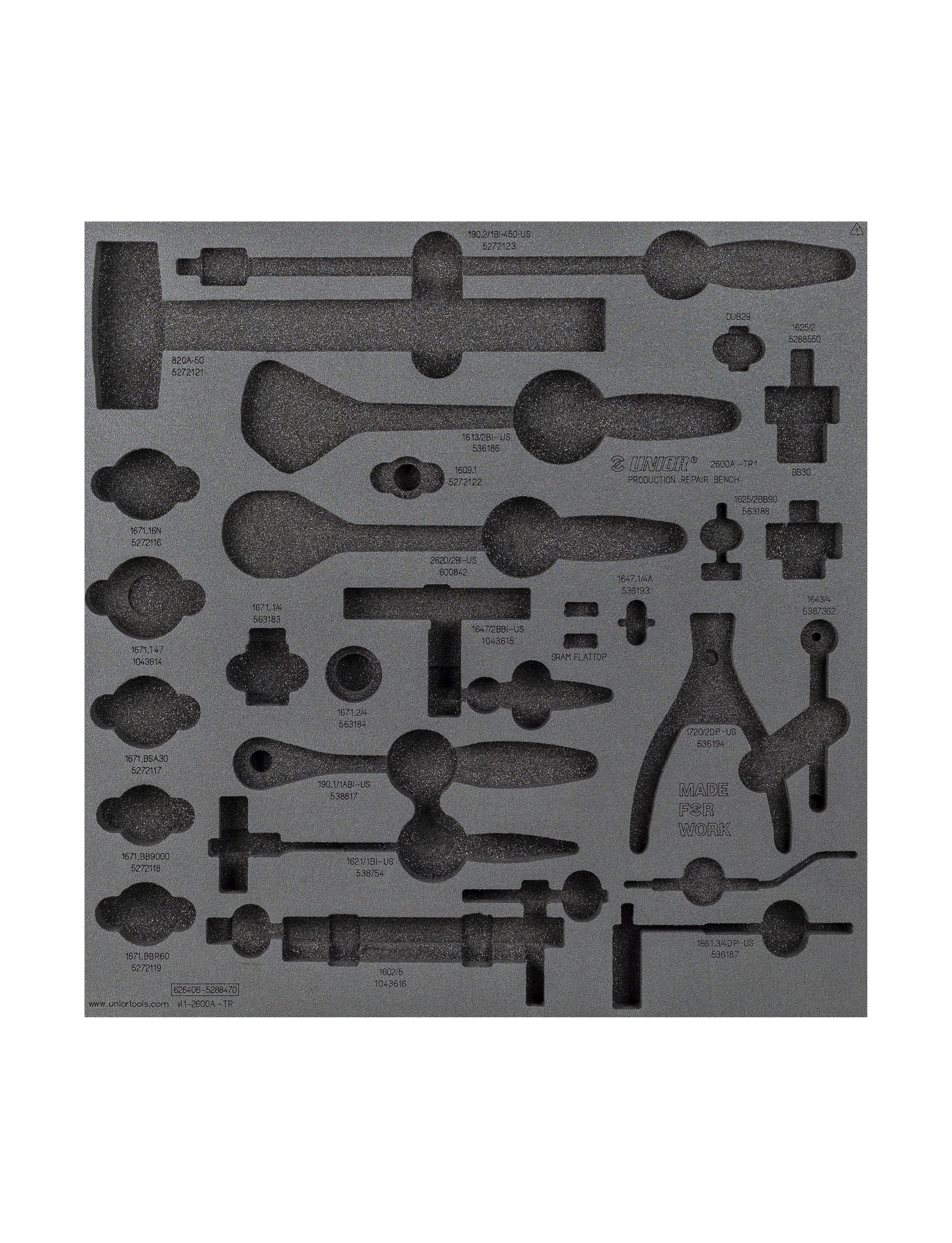 Unior Drawer Foam Insert Production 1 Tool