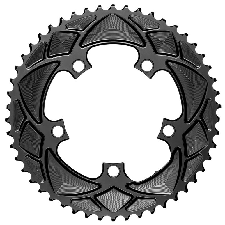 absoluteBLACK Round Chainring 5x110BCD 34T - Black variant 3