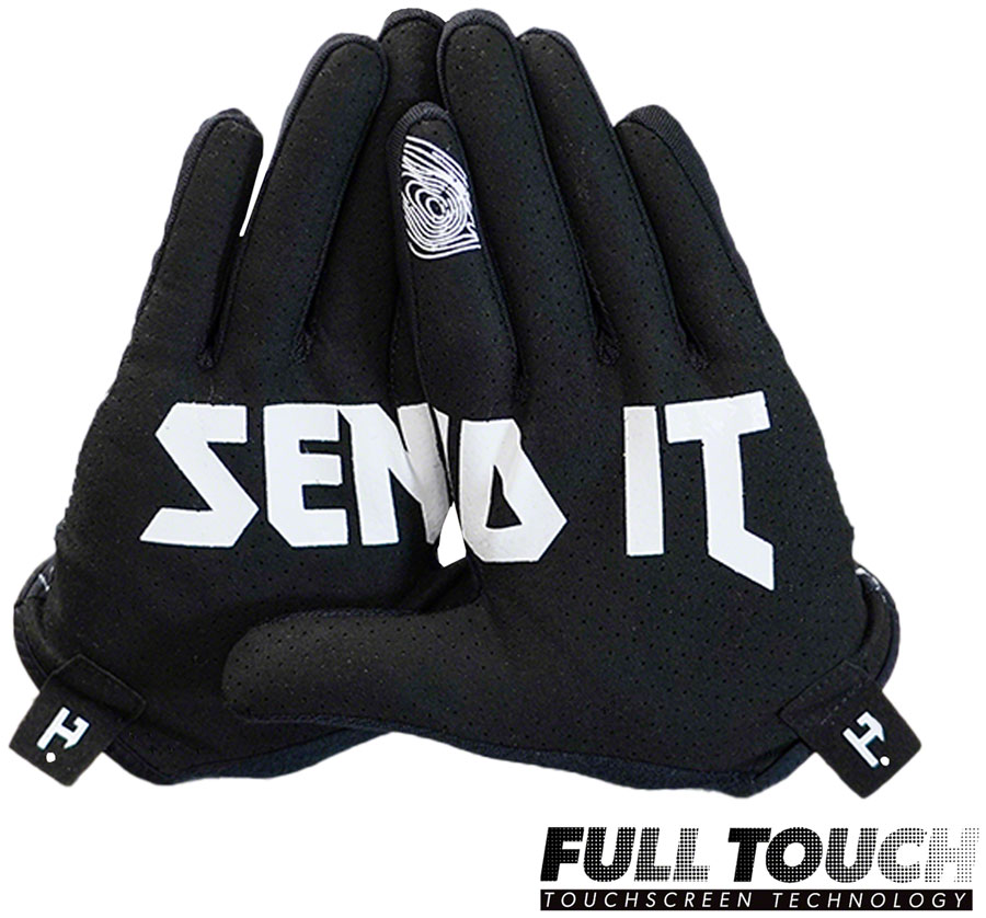 Handup Vented Gloves - Topo Map Black - Image 3