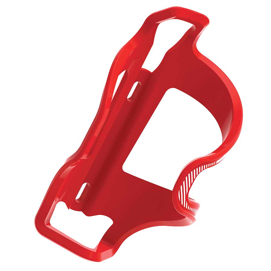 Lezyne Flow Side Load Bottle Cage Composite Left loading Red 48g Lezyne Flow Side Load Bottle Cage Composite Left loading Red 48g