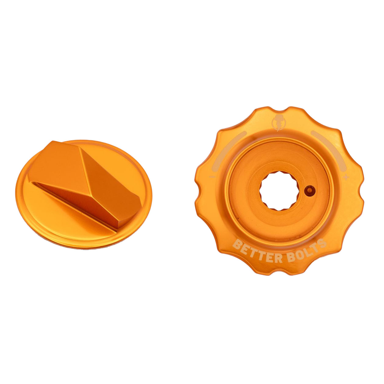 Better Bolts Fork Caps Fox Grip2/GripX2/GripX 36/38/40 Orange