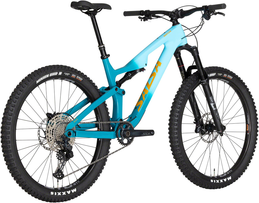 Salsa Rustler Carbon SLX Bike - 27.5", Carbon, Teal Fade - Image 3