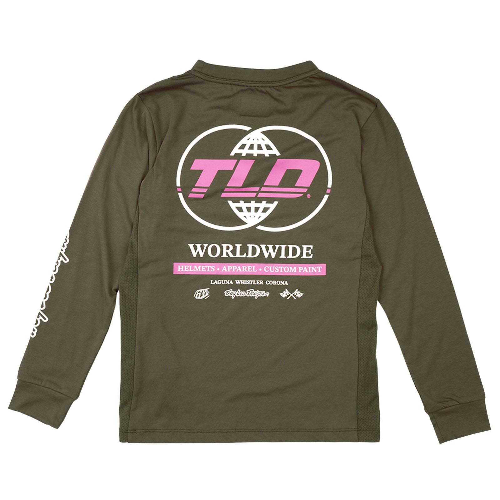 Youth Skyline Ride Long Sleeve Tee Worldwide Caper - Image 2
