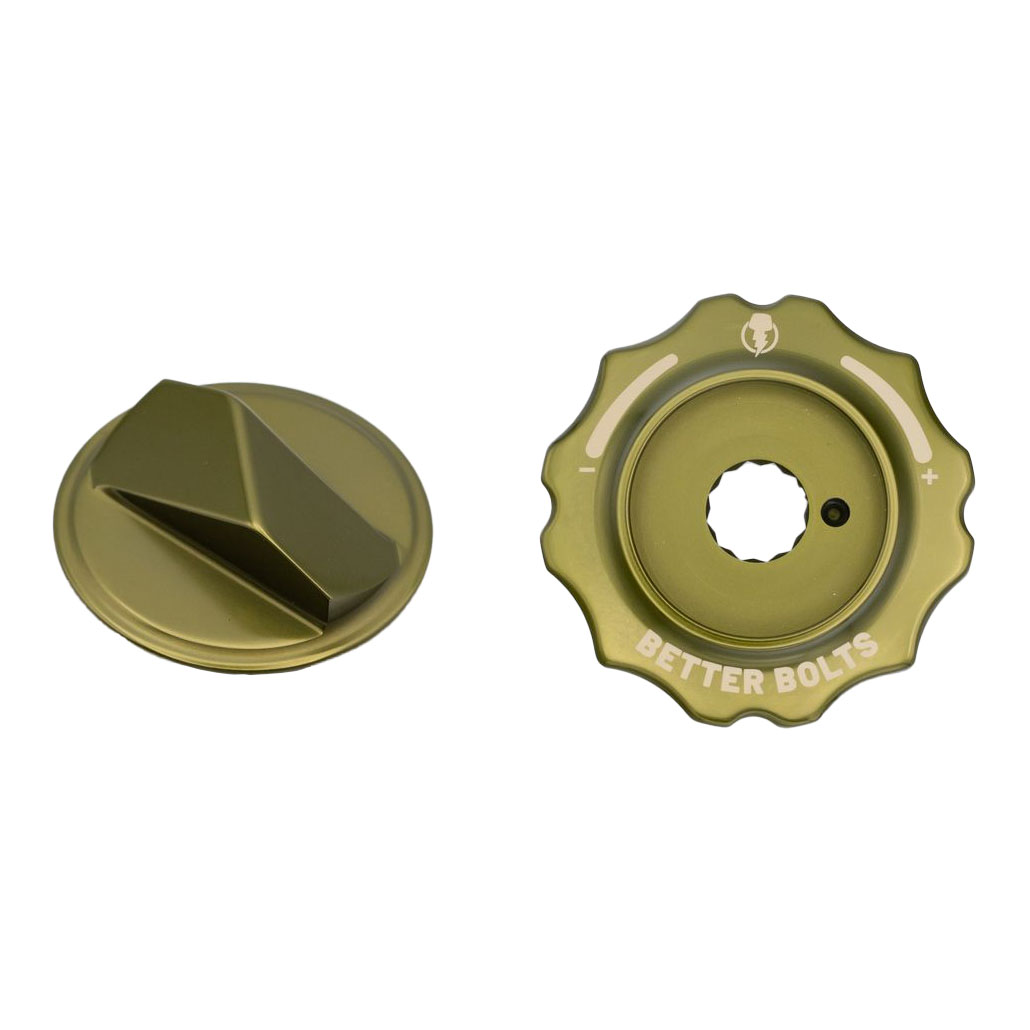 Better Bolts Fork Caps Fox Grip2/GripX2/GripX 36/38/40 ODGreen