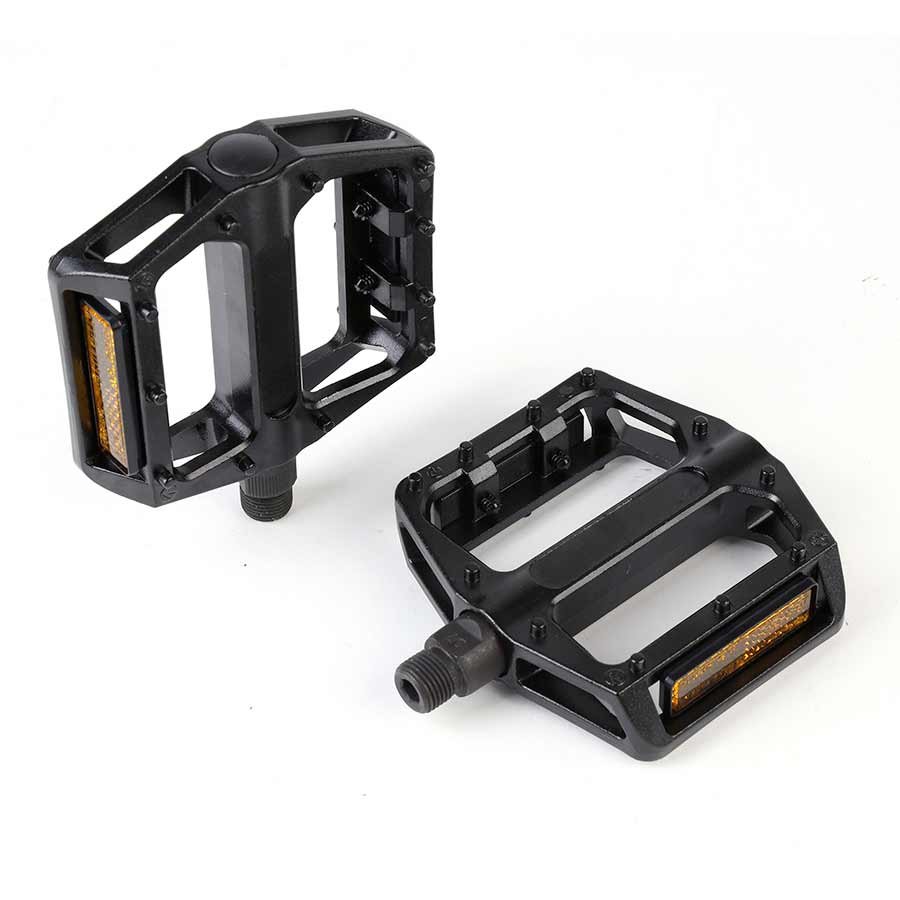 XLC Pd-M20AL Pedal 9/16 Bk Alloy Lo-Profile Platform Chome axle