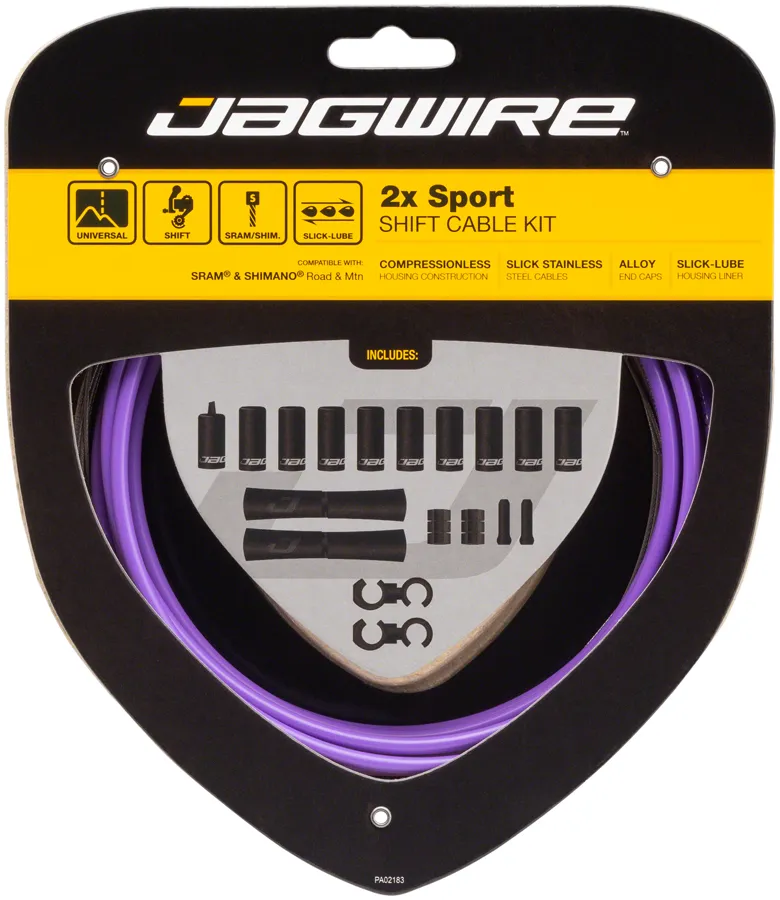 Jagwire 2x Sport Shift Cable Kit - SRAM/Shimano variant 4
