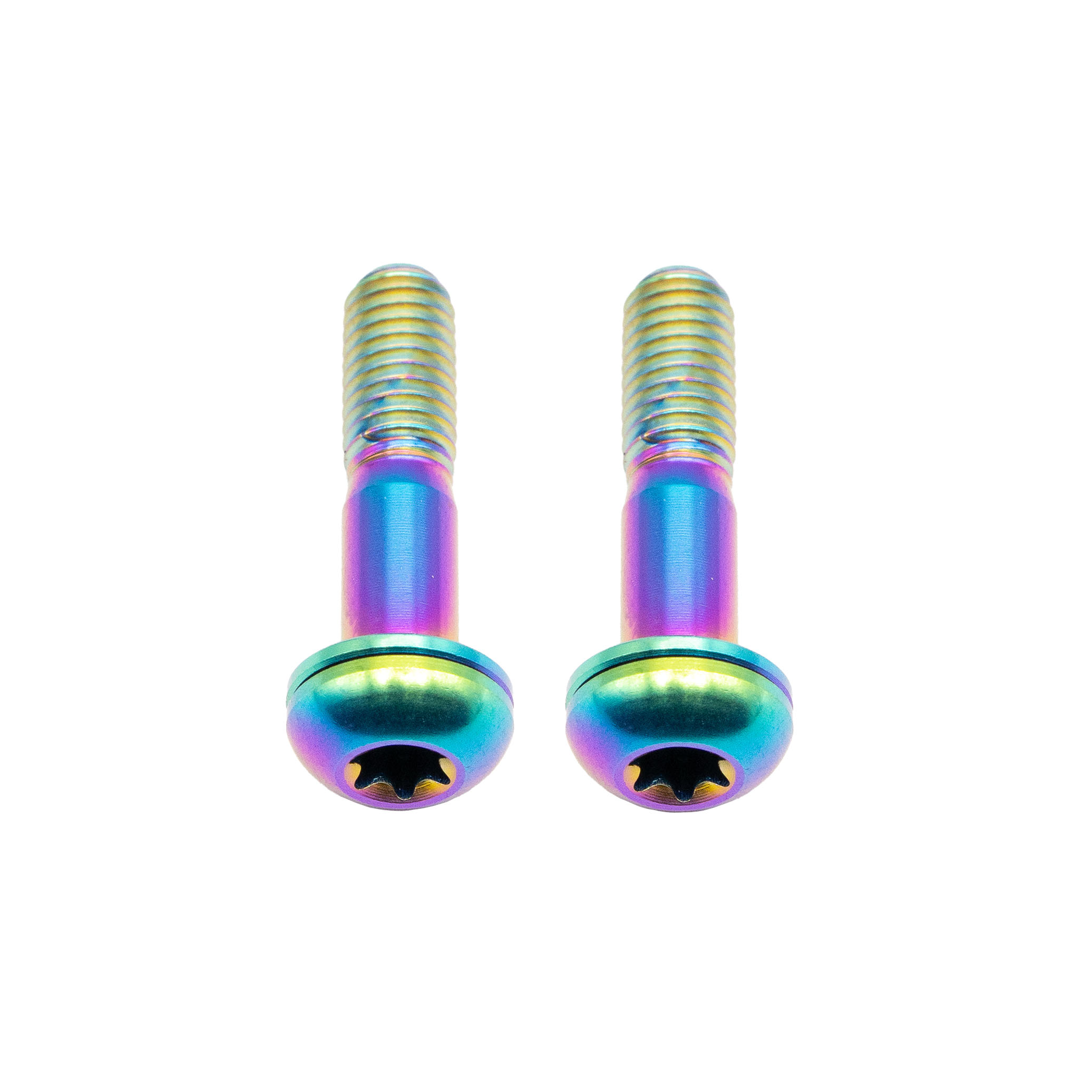 Better Bolts Titanium Flat Mount Bolt Kit 27mm Rainbow 2/Count