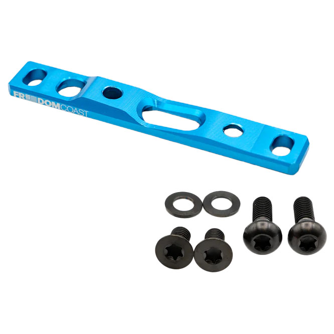 Freedom Coast Flat Mount Brake Adapter Front 0/+20 Blue