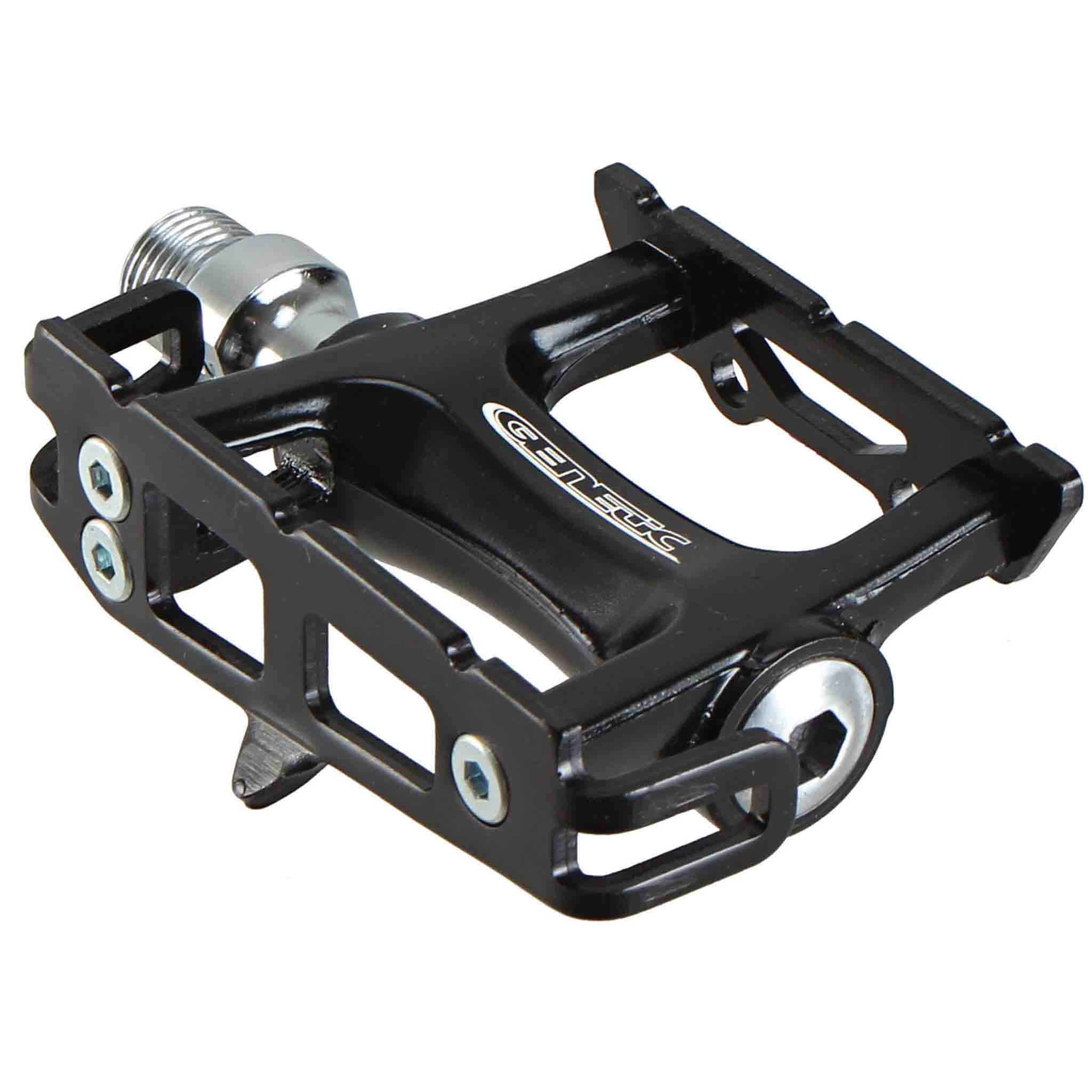 Genetic Pro Track Pedals Black with Black Cage Genetic Pro Track Pedals Black with Black Cage