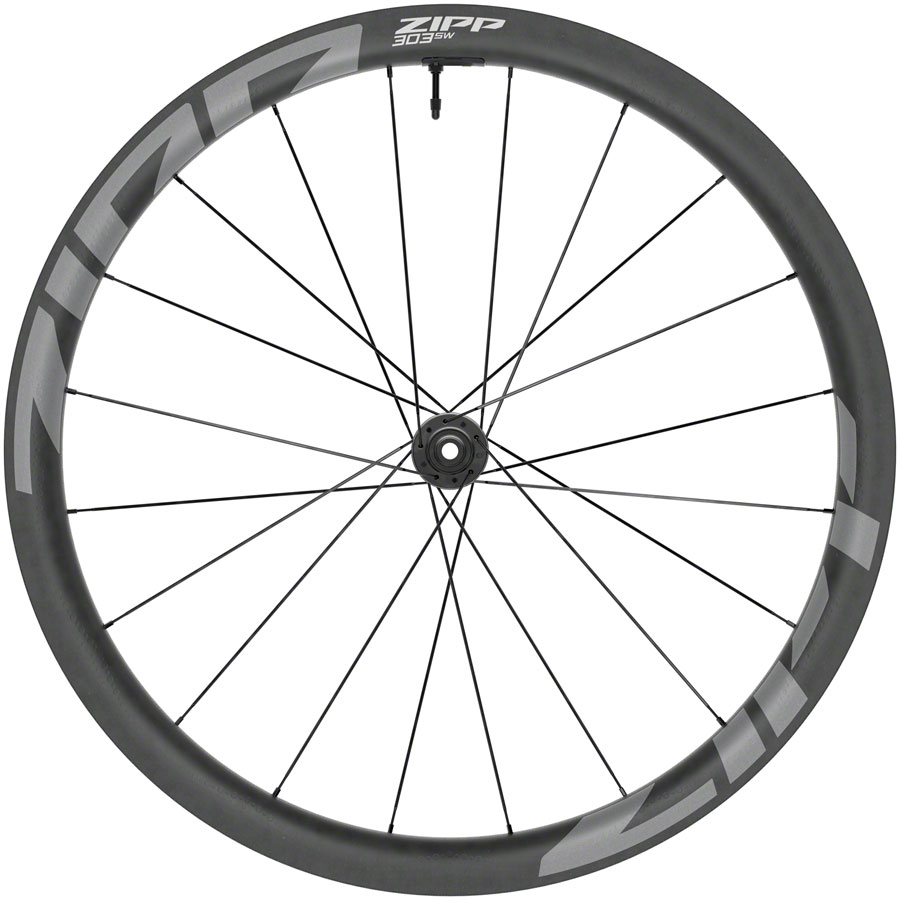 Zipp 303 SW Front Wheel - 700 12 x 100mm Center-Lock Tubeless Carbon w/ Wheel Sensor A1