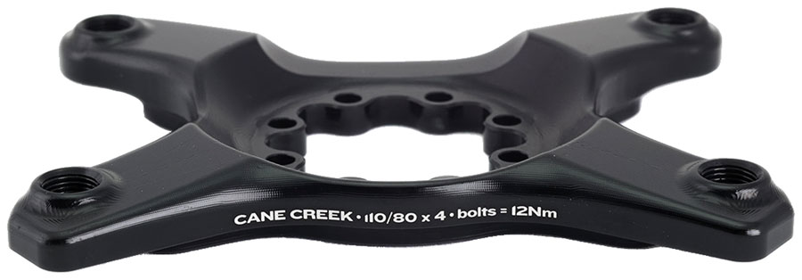 Cane Creek eeWings Chainring Spider - 4-Bolt 110 80 Asymmetric BCD 8-Bolt Mount Type Shimano GRX 1x 2x Systems BLK