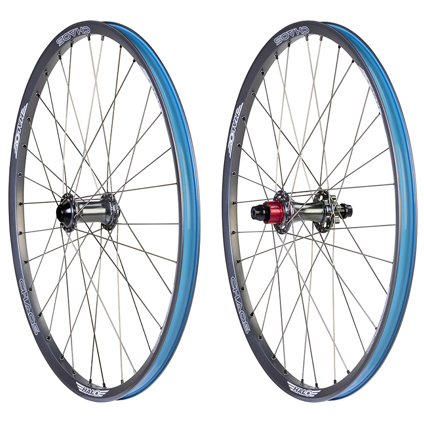 Halo Chaos 26" Dirt Jump Wheelset Gray