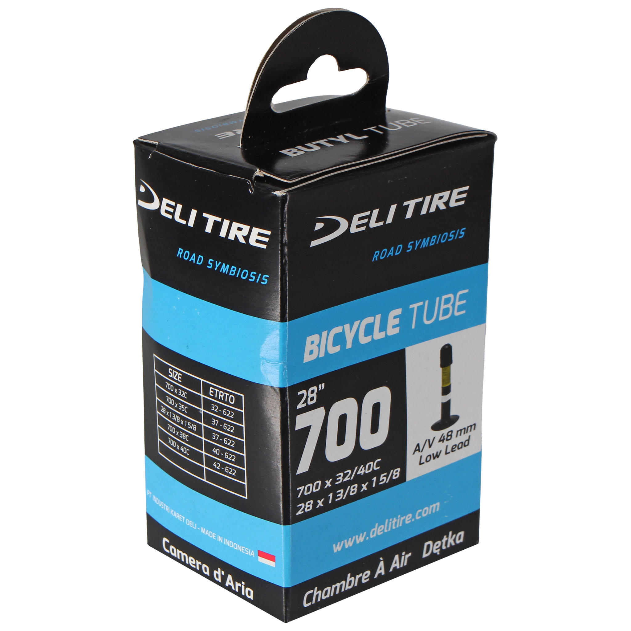 Delium Tire Standard Butyl Tube 700x32-40mm SV 48mm LowLead