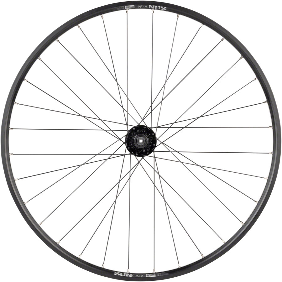 Quality Wheels Value Double Wall Series Disc Front Wheel - QR x 100mm 6-Bolt, Black - Image 2