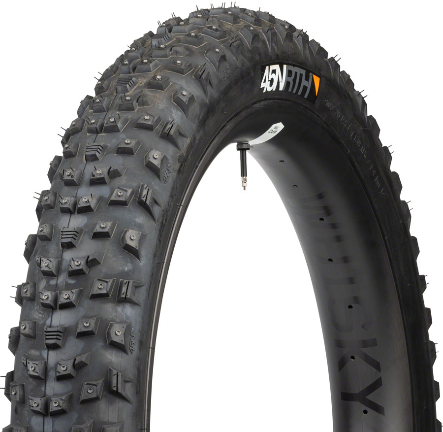 45NRTH Wrathlorde Studded Tire - Tubeless, Folding, Black, 120 TPI, 300 XL Concave Studs