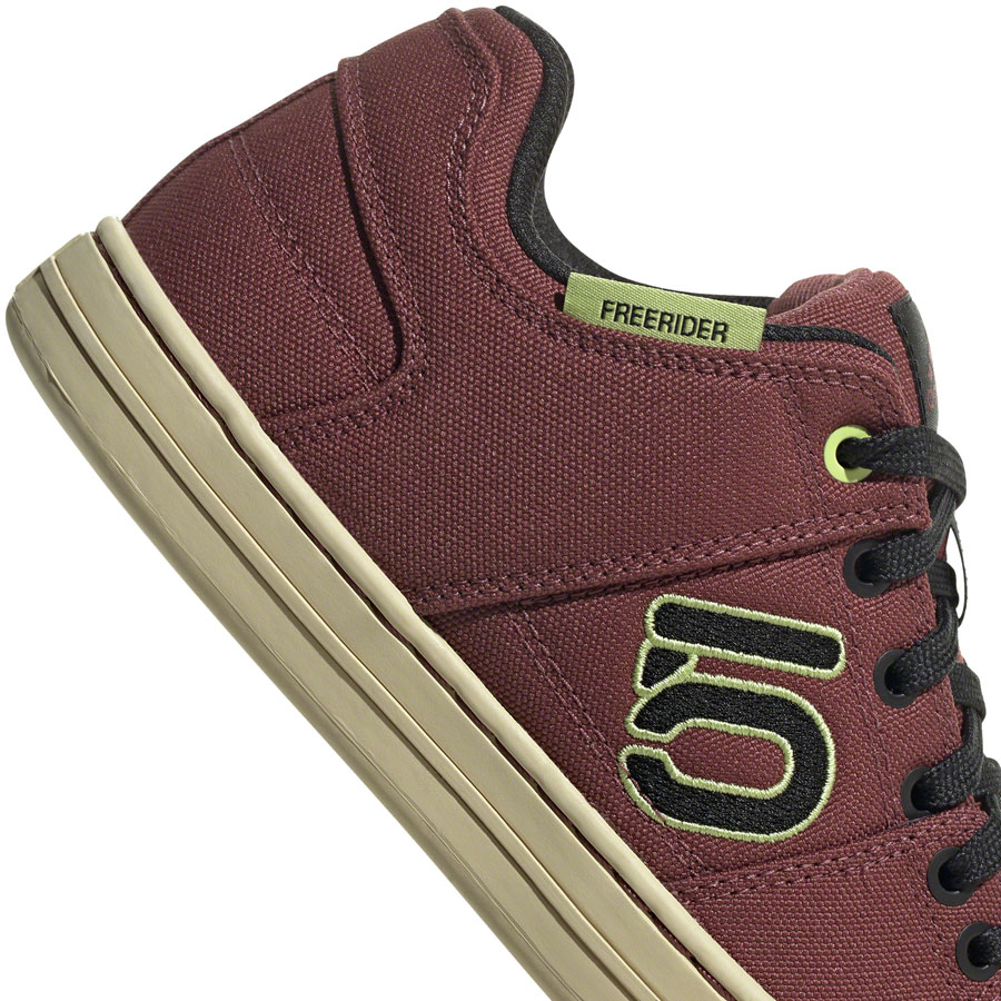 Five Ten Freerider Canvas Flat Shoes - Women's, Quiet Crimson/Core Black/Pulse Lime - Image 4