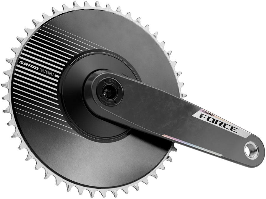 SRAM Force 1x Aero E1 Crankset Speed: 12/13 Spindle: 28.99mm BCD: Direct Mount SRAM 8 Bolt 50 DUB Black Road - Image 2