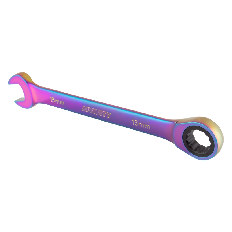 Affinity Slim Pedal Wrench Long Pedal Wrench Oil Slick 15mm Long