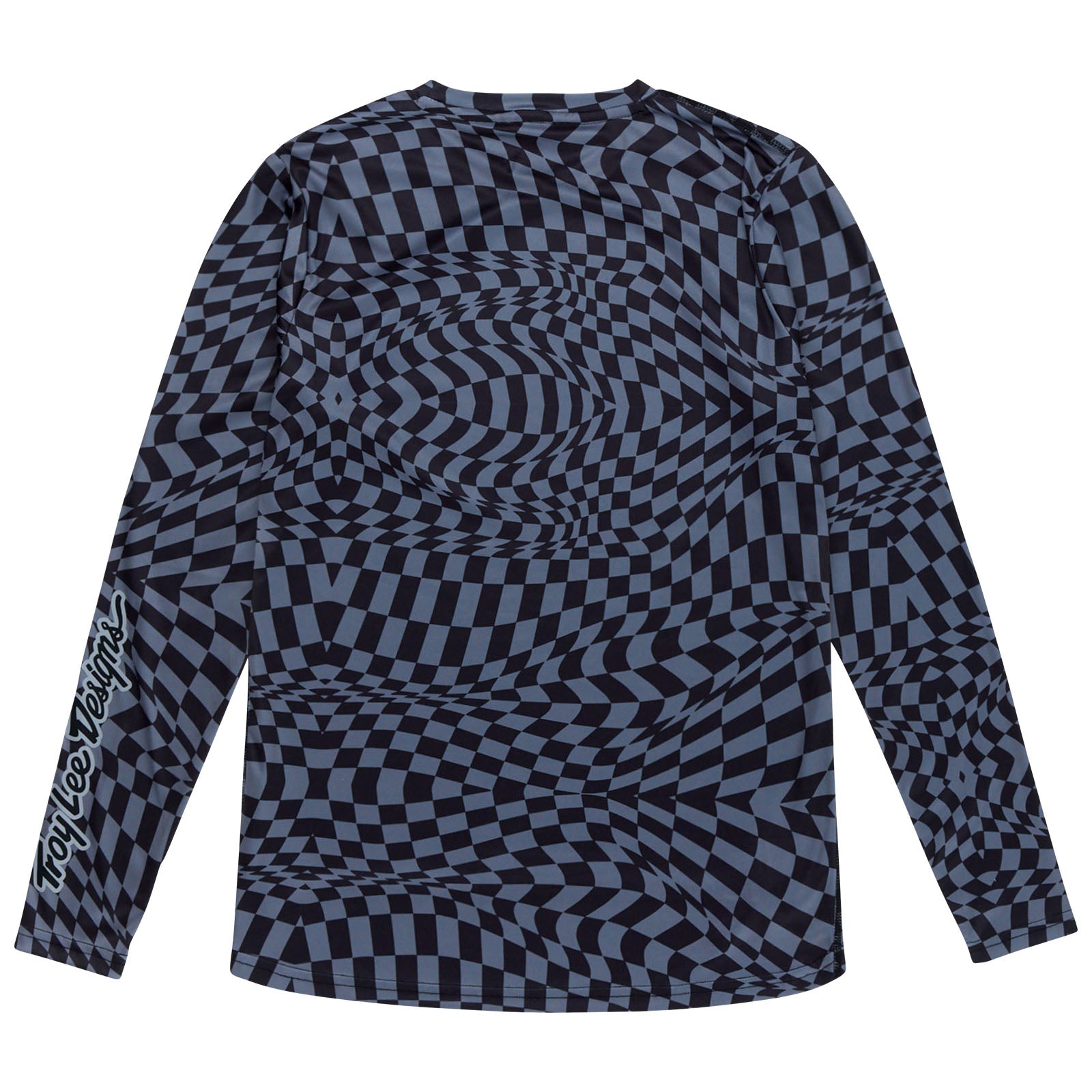 Womens Lilium Long Sleeve Jersey Twisted Checkers Black / Gray - Image 2