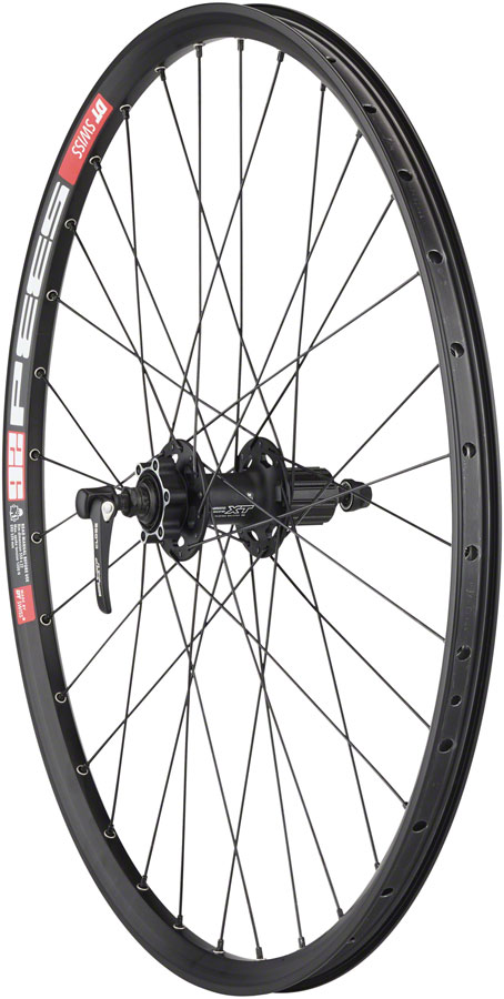 Quality Wheels Deore XT M756/DT 533d Rear Wheel - 26" QR x 135mm 6-Bolt HG 10 BLK 32H