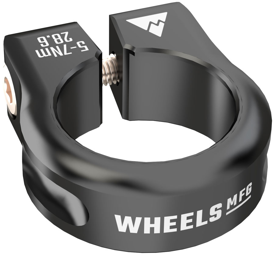 Wheels Manufacturing Seatpost Clamp - 28.6mm Bolt-On Black