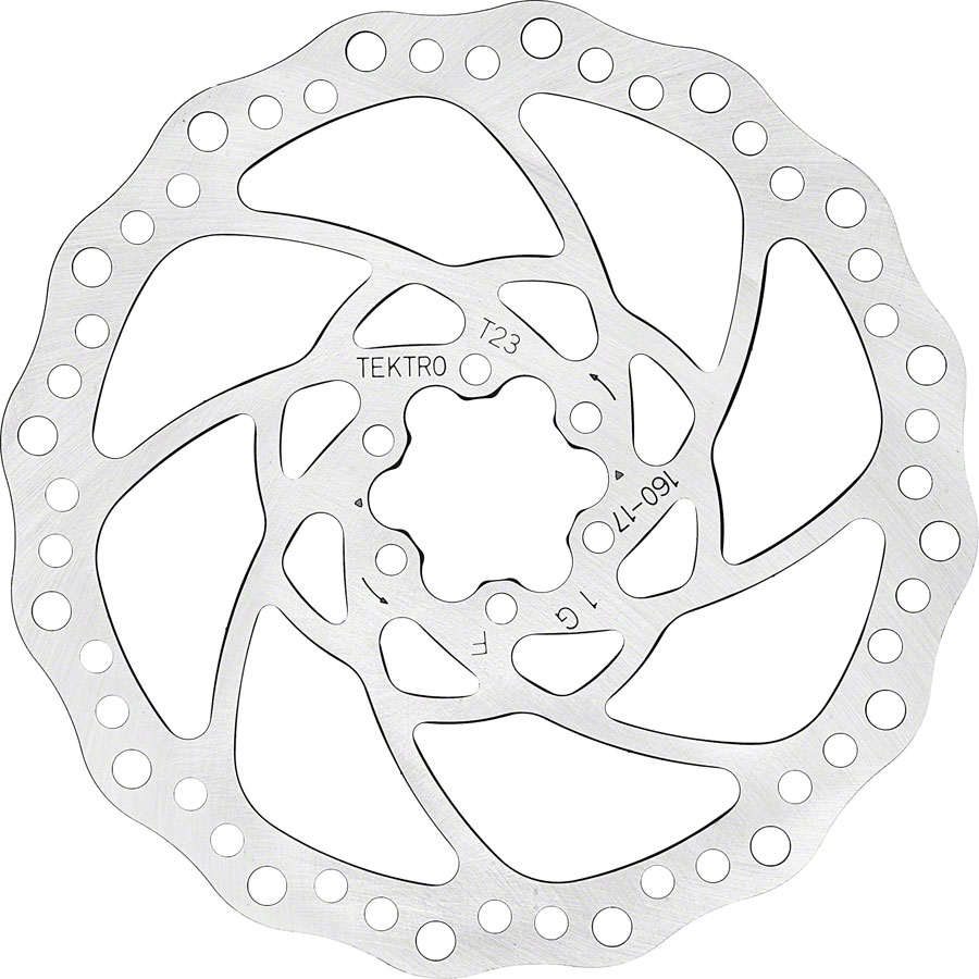 Tektro TR160-17 Disc Brake Rotor - 160mm 6-Bolt 2.3mm Thickness
