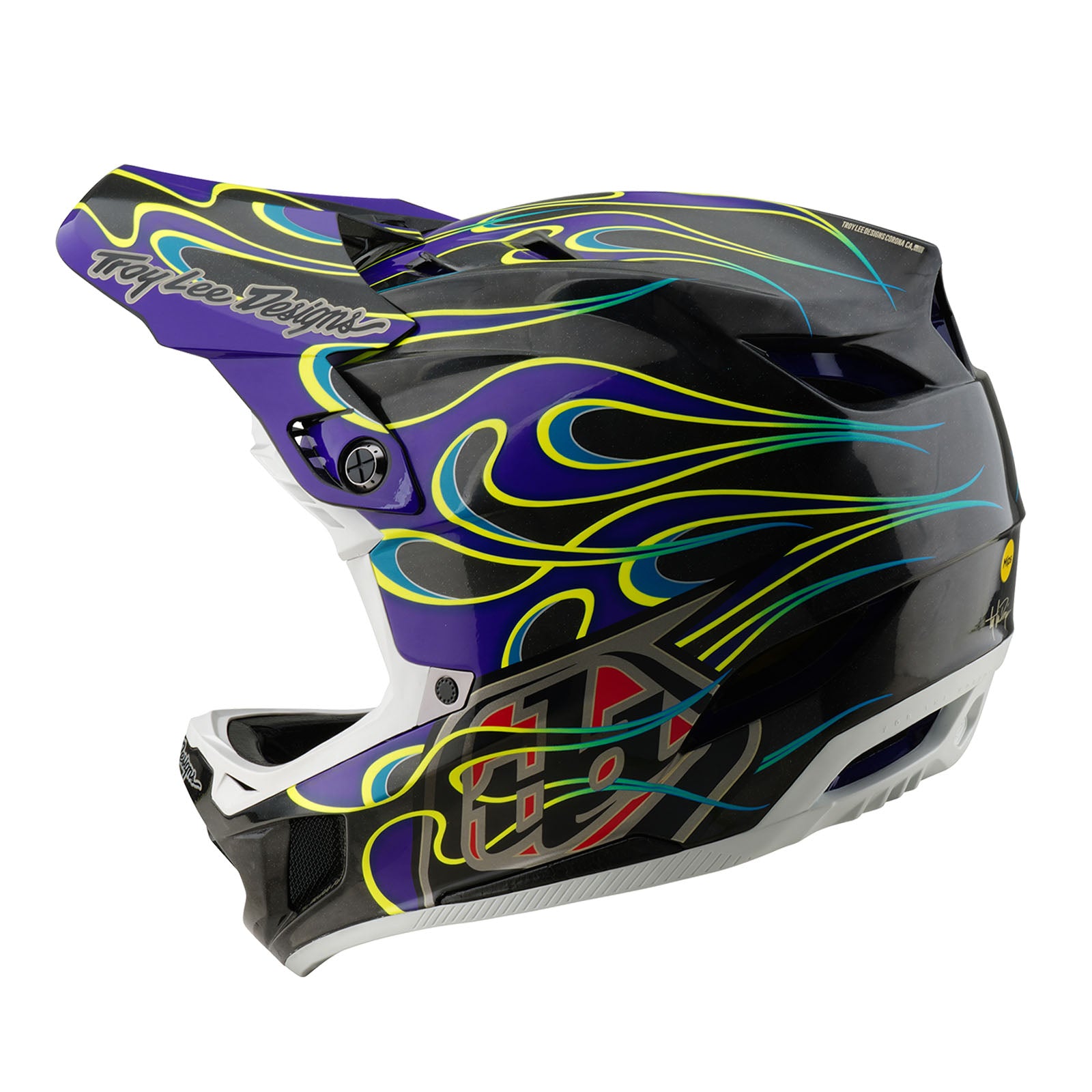 D4 Carbon Helmet Torched Black / Purple - Image 2