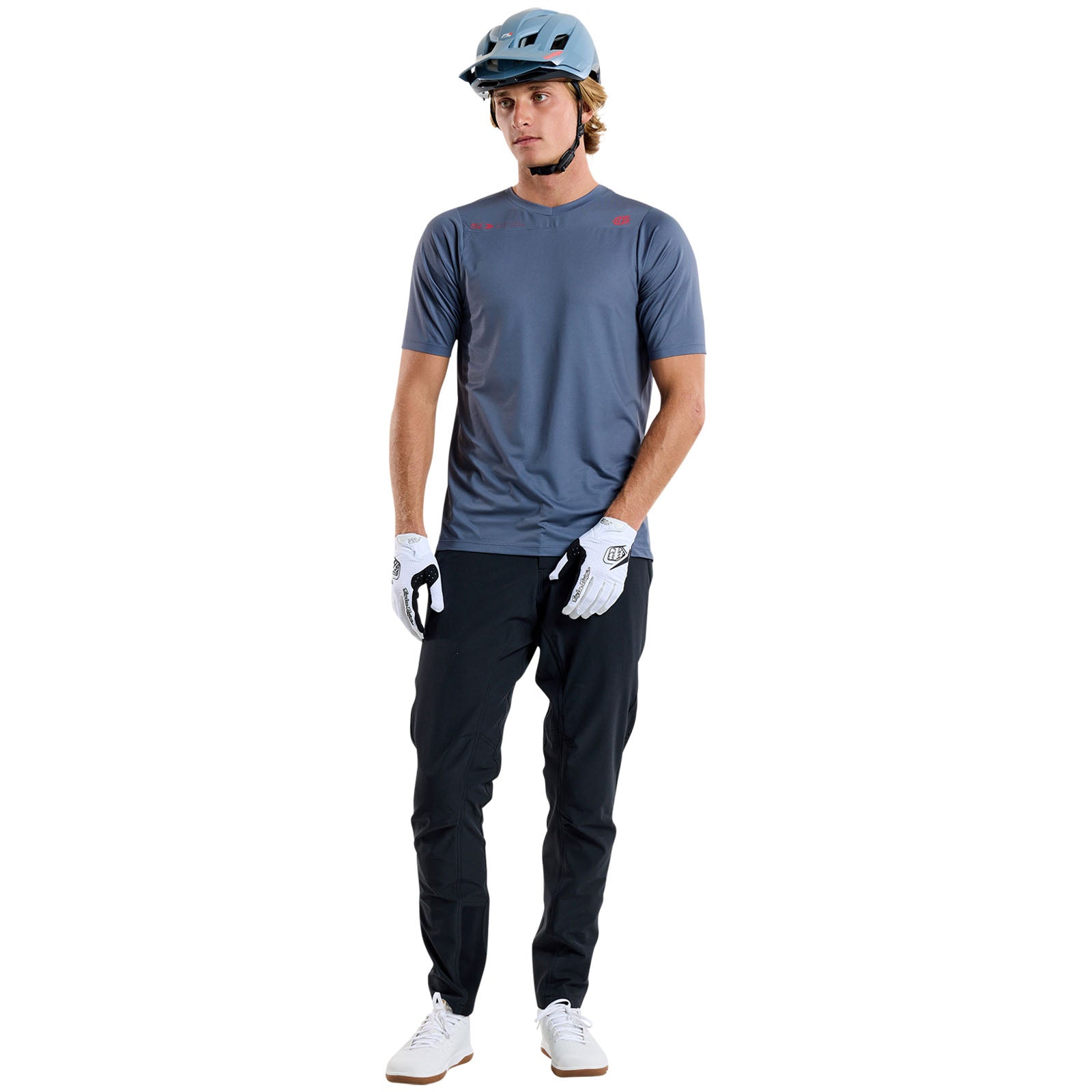 Skyline Short Sleeve Jersey Mono Steel Blue - Image 6