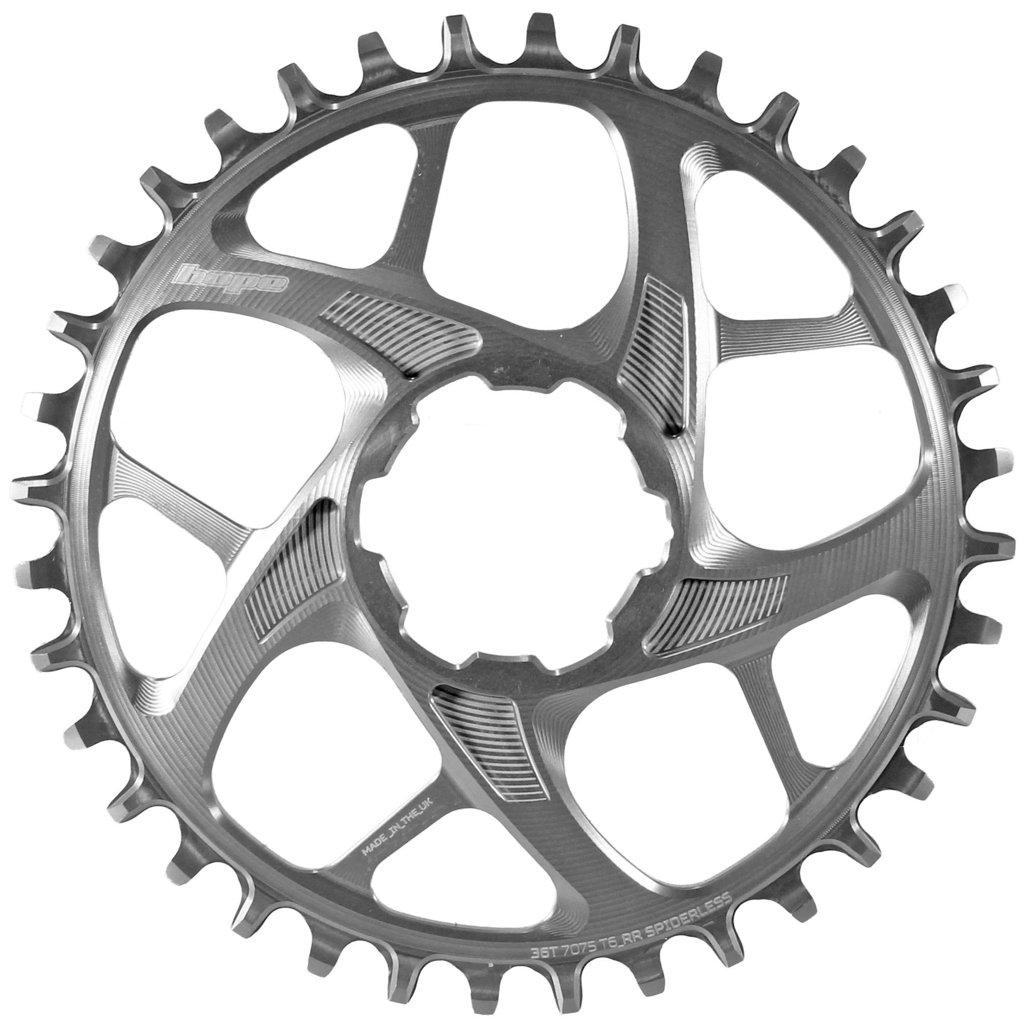 Hope R22 Spiderless Retainer Ring 36t Silver