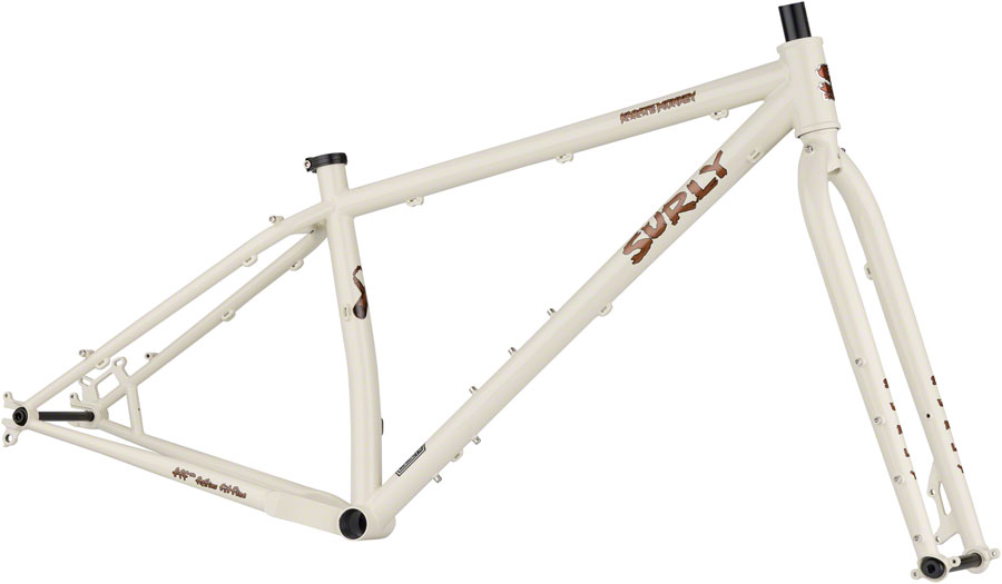 Surly Karate Monkey Frameset - 27.5", Steel, Snow Mold White Surly Karate Monkey Frameset - 27.5", Steel, Snow Mold White
