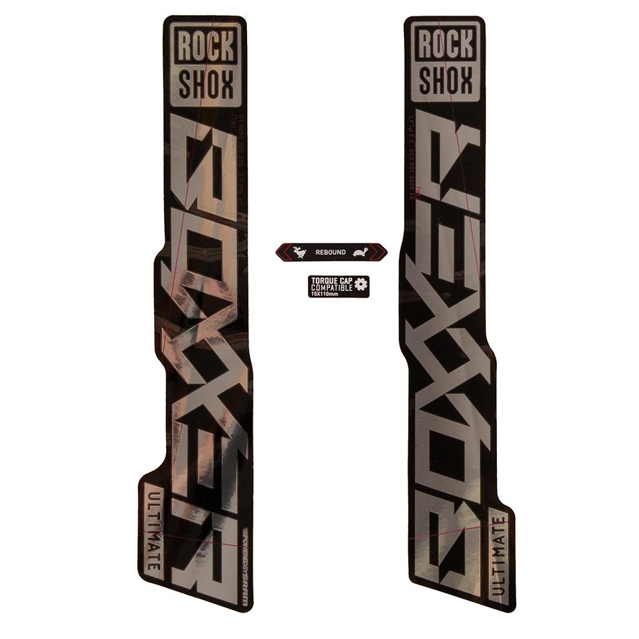 RockShox BoXXer Ultimate Decal Kit - Gloss Polar