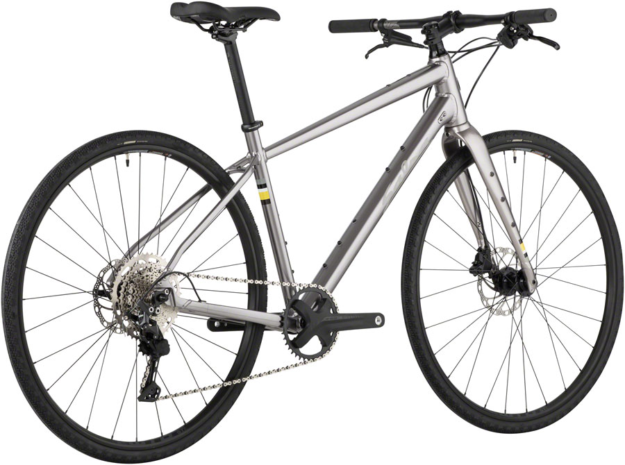 Salsa Journeyer Flat Bar Deore 10 700c Bike - Ash Grey - Image 3