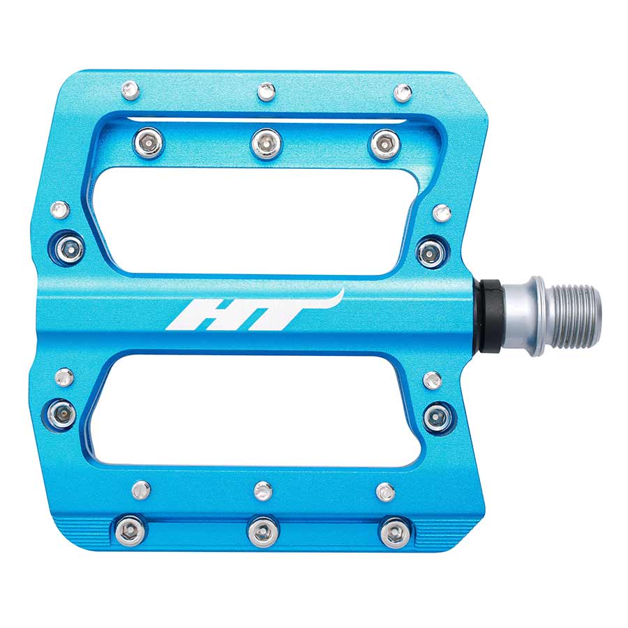 HT Components AN14A Nano Platform Pedals Body: Aluminum Spindle: Cr-Mo 9/16'' Red Pair variant 2