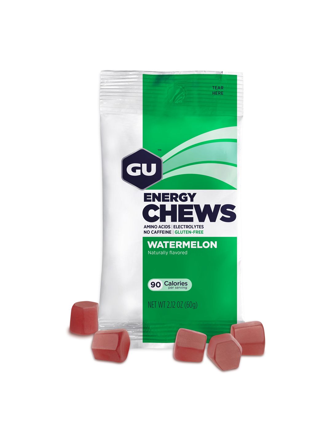 Supplement GU Energy Chews Watermelon 12 Pack/Box