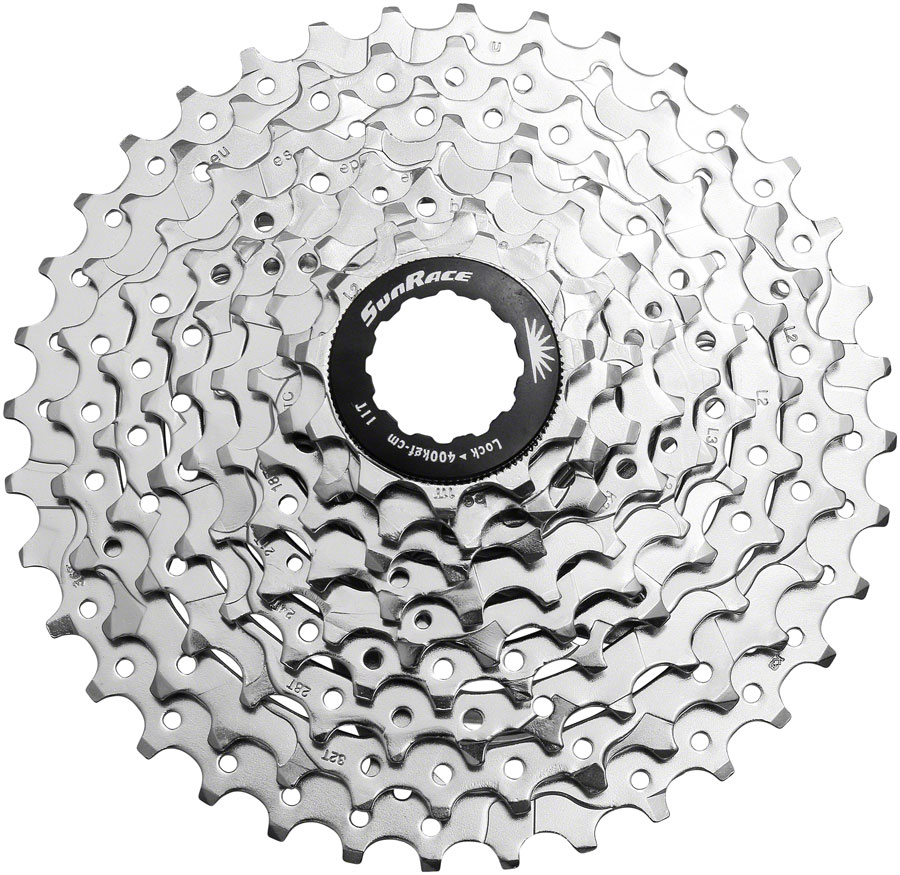 SunRace M98 Cassette - 9-Speed 11-36t Nickel SunRace M98 Cassette - 9-Speed 11-36t Nickel