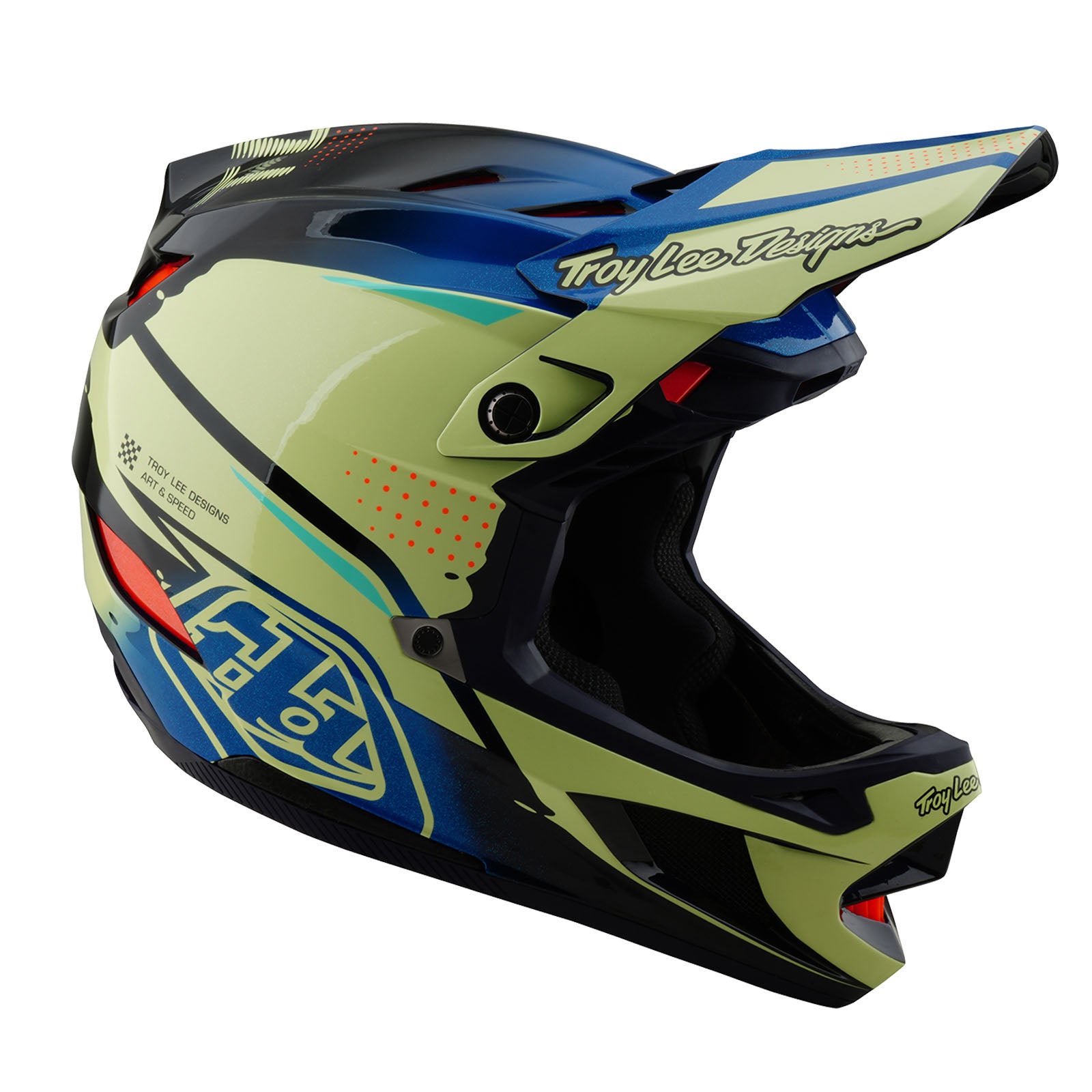 D4 Composite Helmet Drip Glo Yellow - Image 6