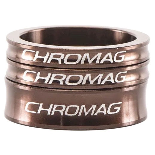 Chromag Headset Spacer Set 2x5mm 1x10mm Bronze Chromag Headset Spacer Set 2x5mm 1x10mm Bronze