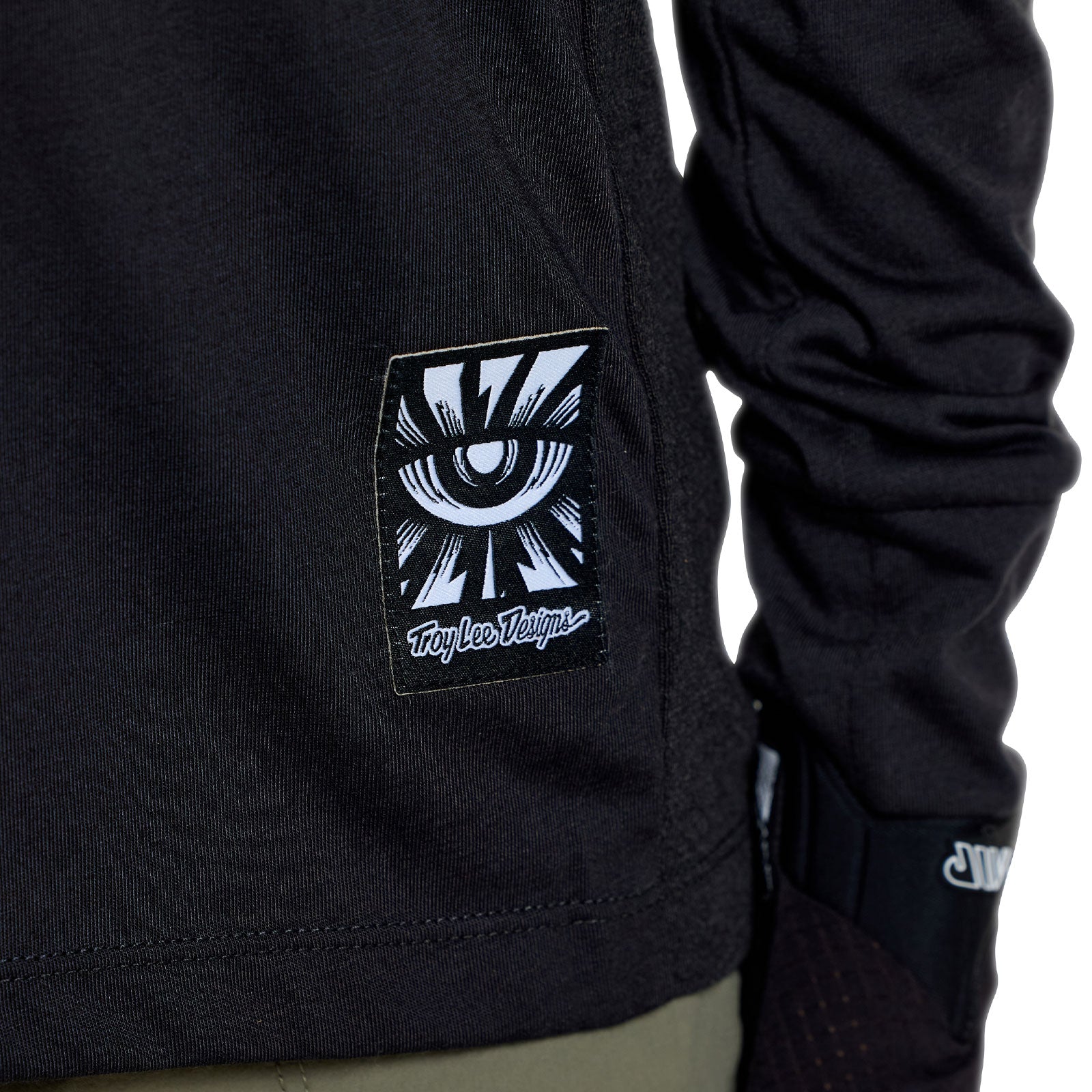 Youth Skyline Ride LS Tee Signature Black / Real Teal - Image 12