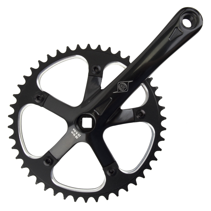 Origin8 SST 165x46 103mm JIS Square Taper crankset black/black Origin8 SST 165x46 103mm JIS Square Taper crankset black/black