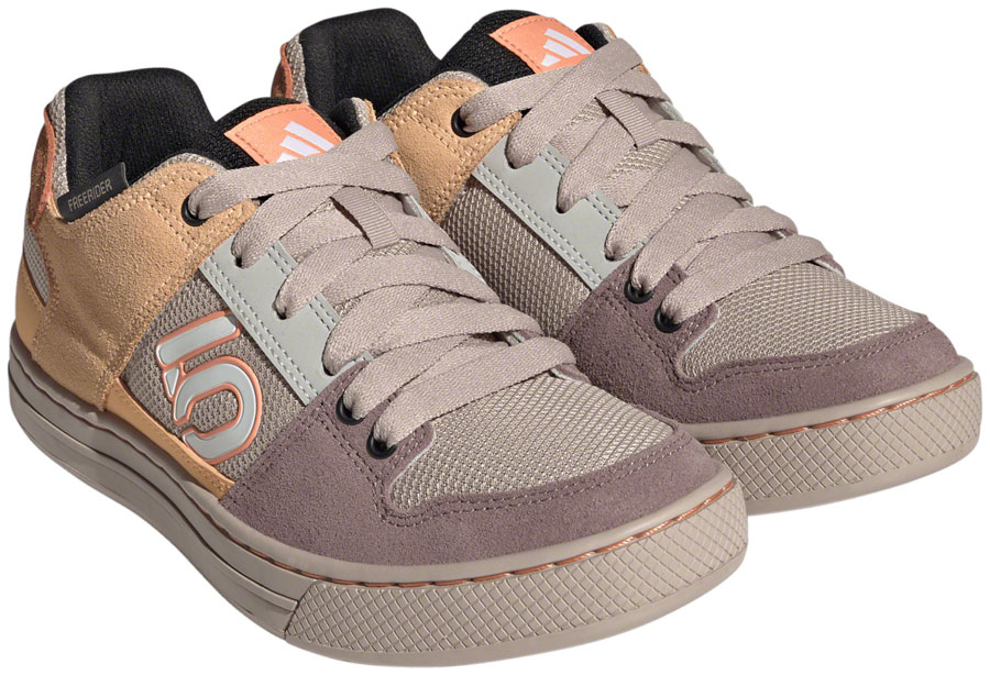 Five Ten Freerider Flat Shoes - Women's, Wonder Taupe/Ftwr White/Acid Orange