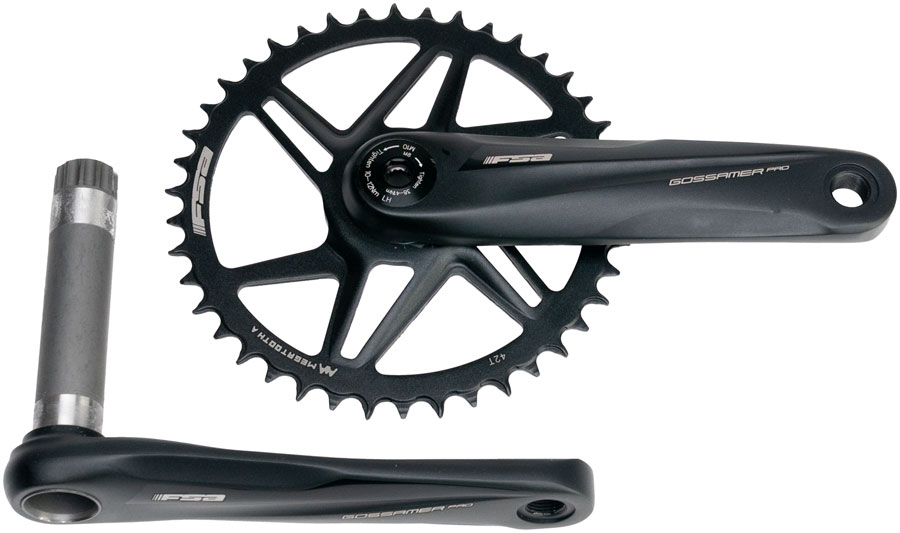 Full Speed Ahead Gossamer Pro AGX+ 1x Crankset - 160mm 11-Speed 42t Direct Mount MegoExo Spindle BLK