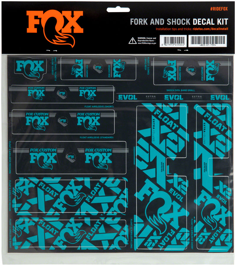 FOX Fork and Shock Decal Kit - Image 9