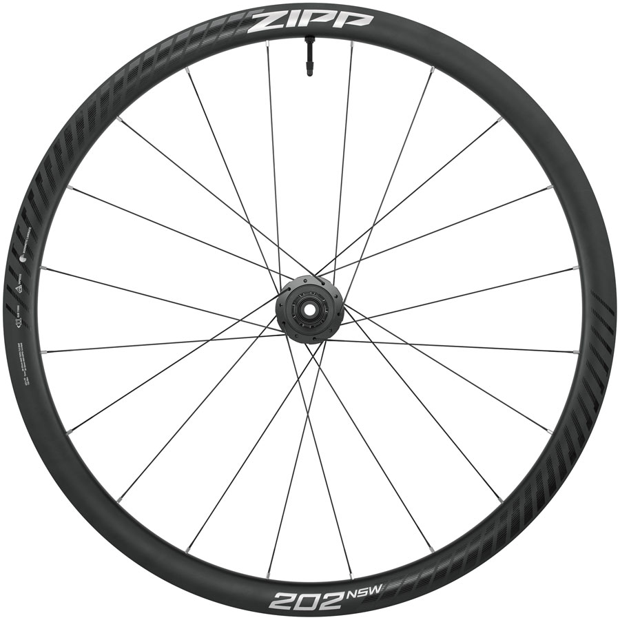 Zipp 202 NSW Rear Wheel - 700 12 x 142mm Center-Lock Tubeless Carbon HG 10/11 BLK/Dark Gray 20H A1