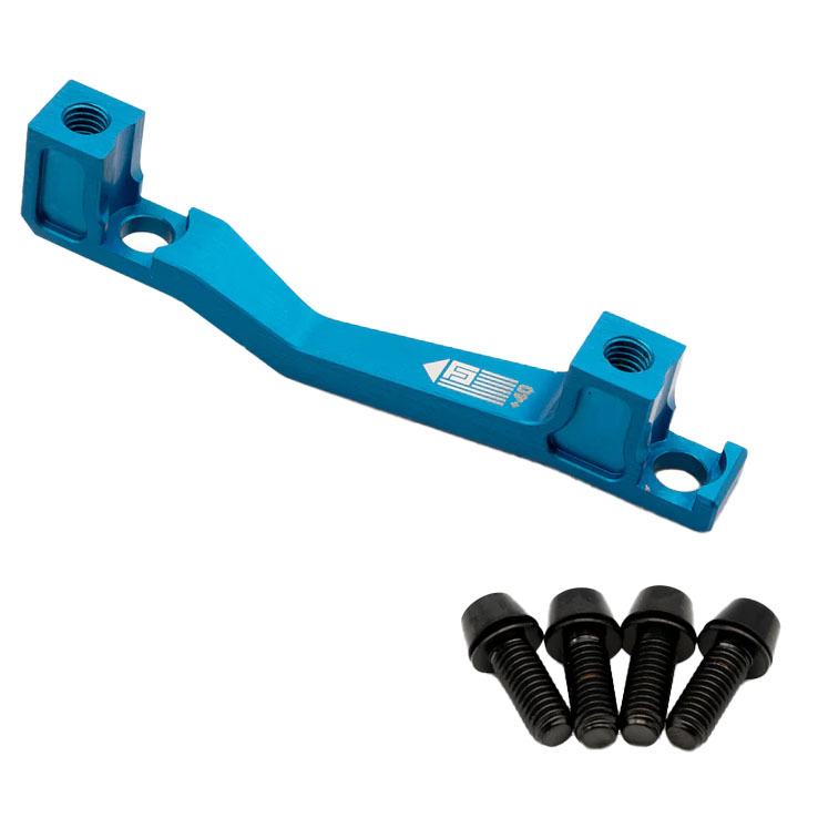Freedom Coast Post Mount Brake Adapter 160/180mm+40  Blue