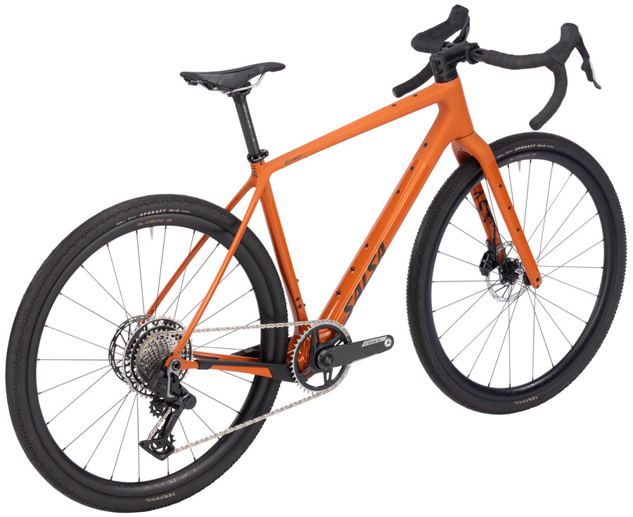 Salsa Flyway C DLX Force XPLR AXS 13 Bike - 700c Carbon Amber - Image 2