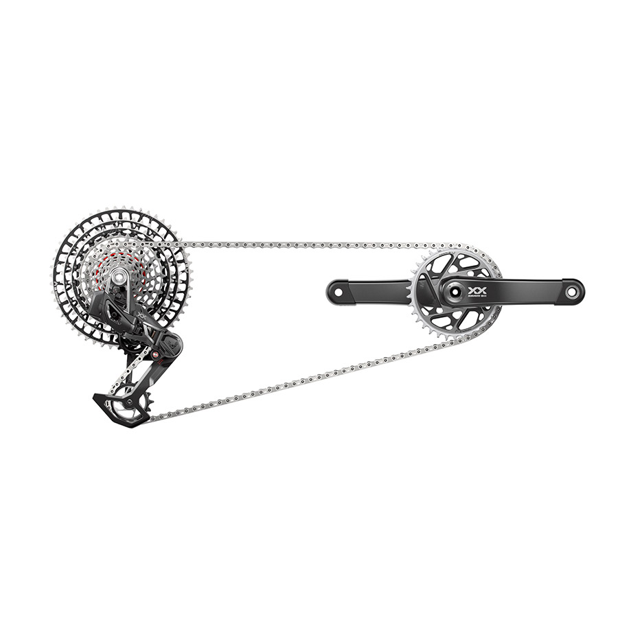 SRAM XX SL T-Type Eagle AXS Groupset 175mm Blk