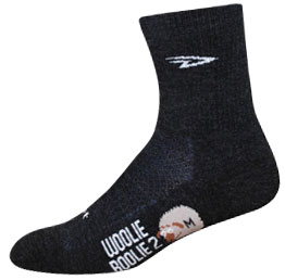 DeFeet Woolie Boolie 4" D-Logo Socks - Charcoal
