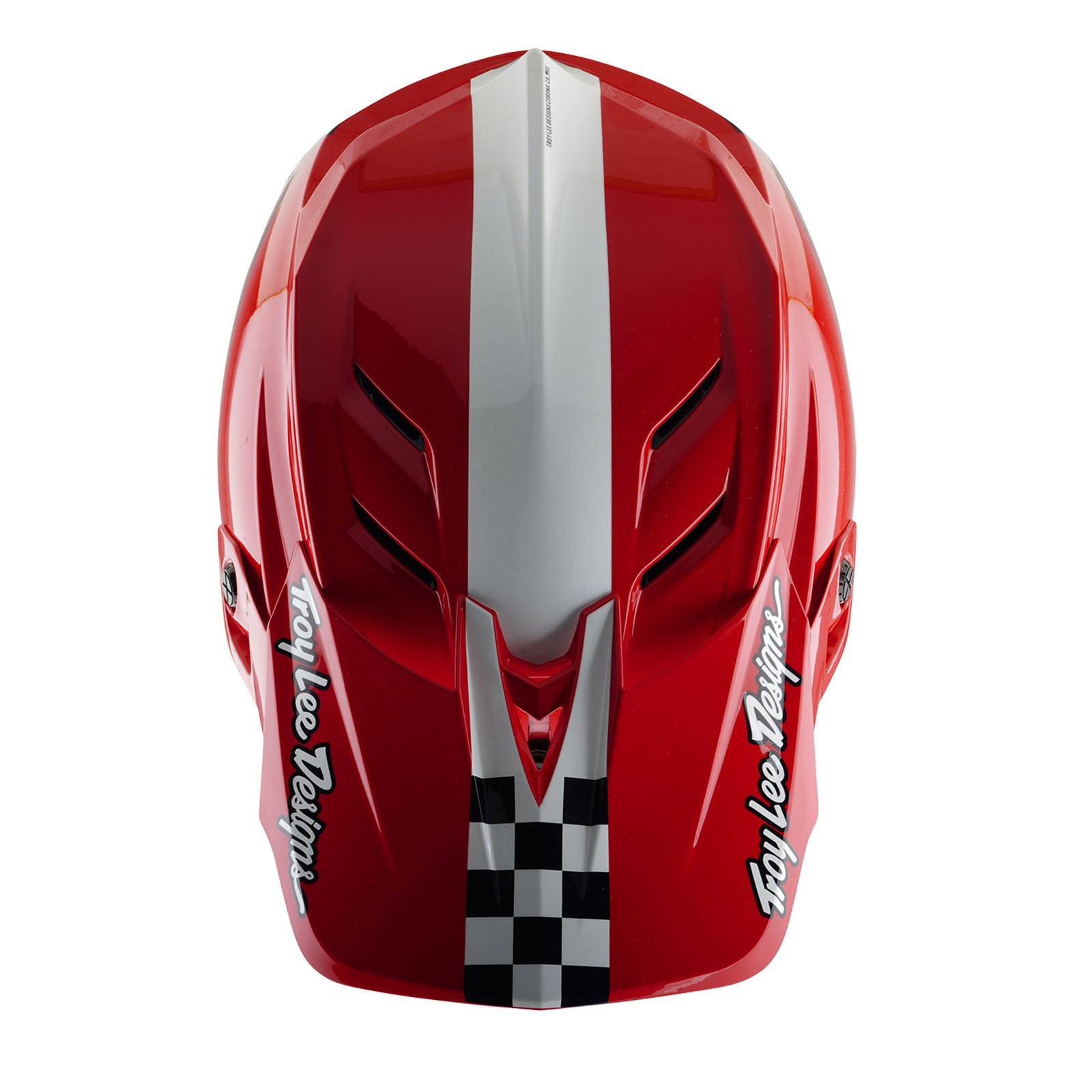 D4 Polyacrylite Helmet Fifty-50 White / Red - Image 8