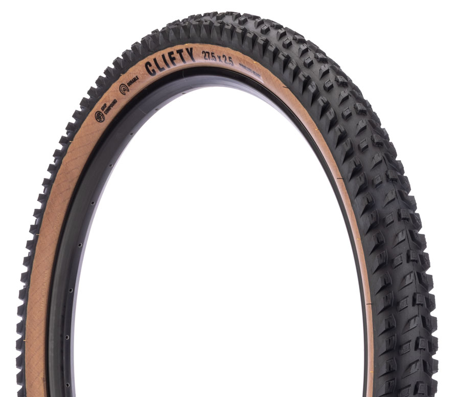 Teravail Clifty Tire - 27.5 x 2.5 Tubeless Folding Tan Durable Grip Compound