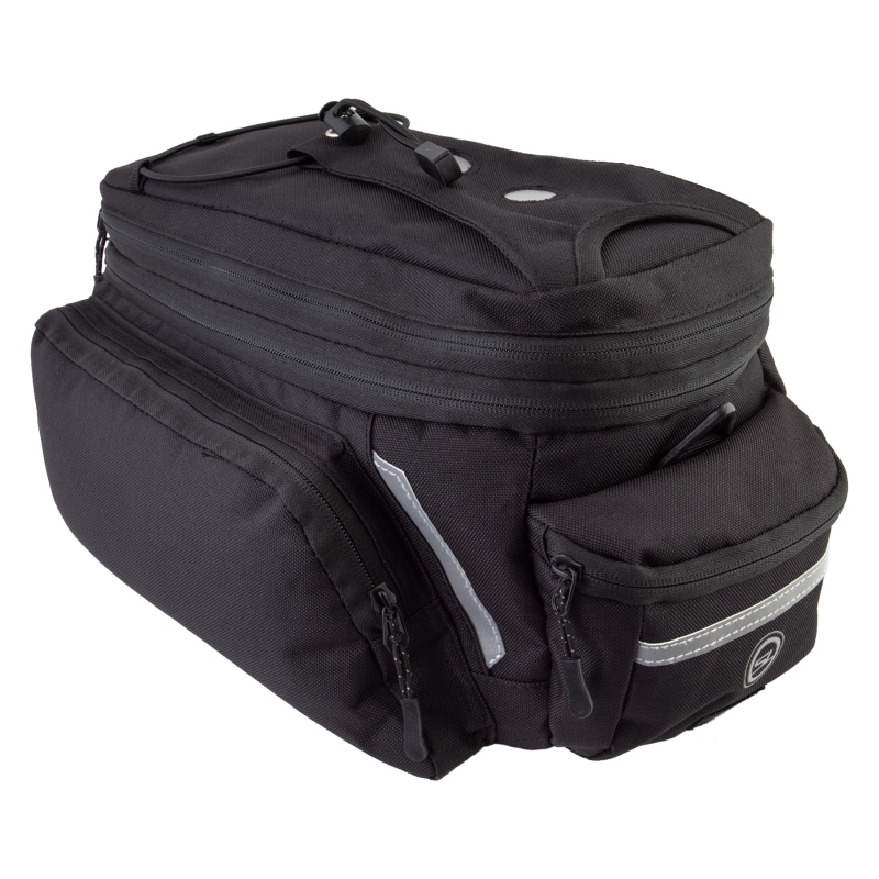 Sunlite RackPack Medium w/Side Pockets Bag Velcro Straps 12.6x5.5x6.7` 800 c.i. Black